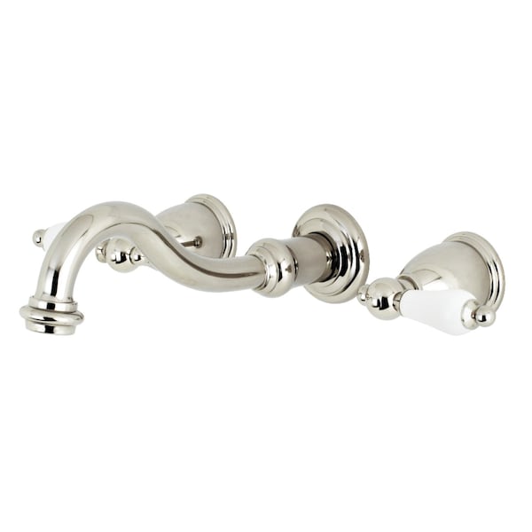 Roman Tub Faucet, Polished Nickel, Wall Mount